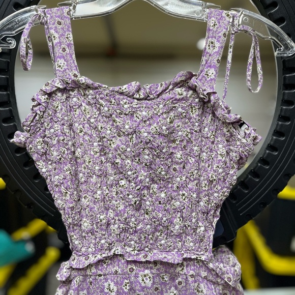 Sea New York Ida Apron Dress Lilac Floral Midi - Picture 11 of 14